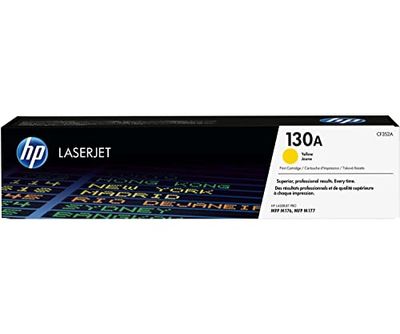 HP 130A CF352A, Cartuccia Toner Originale HP da 1000 Pagine, Compatibile con le Stampanti HP LaserJet Pro MFP M176 e MFP M177, Giallo