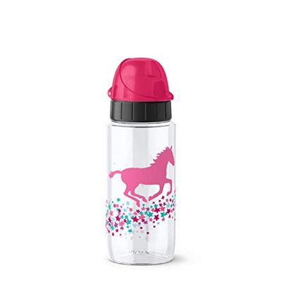 Emsa drink2go Tritan, Botella para niños, 0,5l, tapón de Seguridad