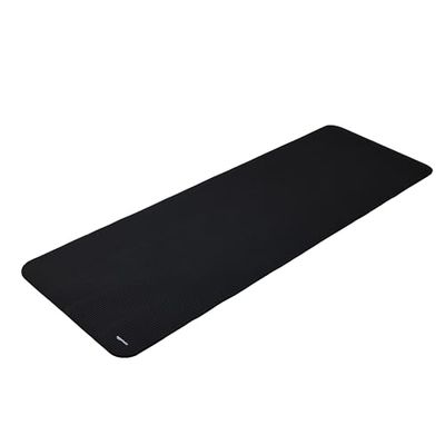 Amazon Basics - tappetino da yoga, antiscivolo, extra spesso, per esercizi di pilates, 183 x 61 x 1 cm, Nero