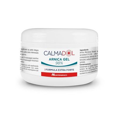Calmadol Arnica Gel 98%, per Dolori Muscolari e Articolari, Massaggio Sportivo, Massaggio Fisioterapico, Impacchi - Formula Extra Forte, Sollievo dal Dolore, per Tutta la Famiglia (250ml)