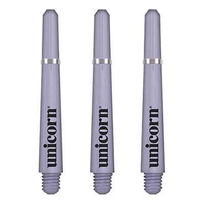 Unicorn Dart Shafts | Gripare 4 Mirage | Hållbart polykarbonat | 3 stjälkar | Lila | Lång 47,0 mm