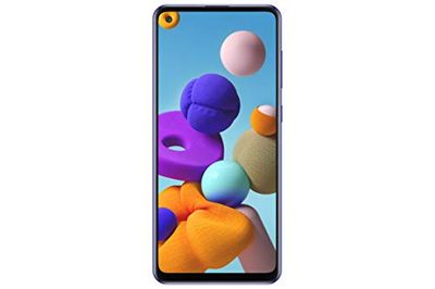 Samsung Galaxy A21s - Smartphone de 6.5" (4 GB RAM, 64 GB de memoria interna, WiFi, Procesador Octa Core, Cámara principal de 48 Mp, Android 10.0) azul