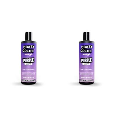 Crazy Color Vibrant Color Shampoo - Purple for Unisex 8.45 oz (Pack of 2)