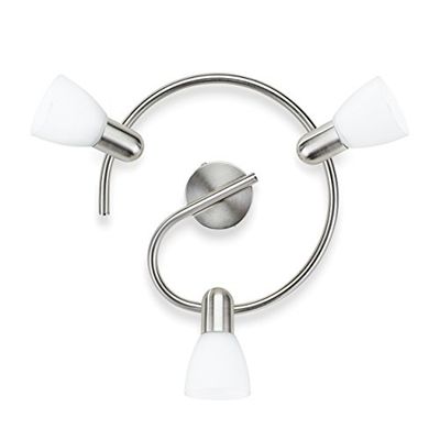 Philips Lighting myLiving candeeiro de teto E14, 3 lâmpadas, iluminação interior, cinzento