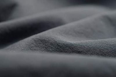 Hoeslaken, 105 cm (105 x 200 x 35 cm), 100% katoen, percal (draaddichtheid 200), grijs