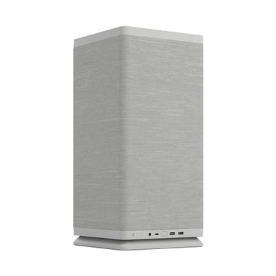 Fractal Design Mood Light Gray PC Case - Sleek Fabric Design, 180mm Top Fan, Conceals 325mm Graphics Card, m-ITX Motherboard Compatible, Easy Access Build, Efficient Cooling
