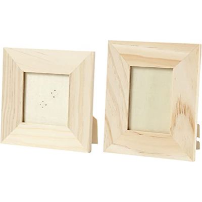 Frame, W: 9+10 cm, H: 10+11 cm, empress wood, 2pcs
