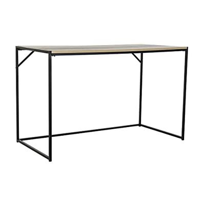 DKD Home Decor Escritorio Color Negro y Natural, de Metal y MDF (120 x 60 x 75 centímetros)