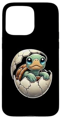 Carino Cartoon Baby Tartaruga cova da Egg Shell Custodia per iPhone 15 Pro Max