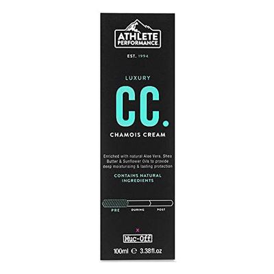 Muc-Off Luxury Chamois Cream, 100ml – Chłodzący Krem Przeciw Otarciom, Krem Ultranawilżający – Chamois Krem dla Rowerzystów, Biegaczy i Triatlonistów