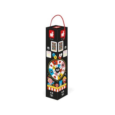Janod - Magnetic Carnival Dartboard - Game Of Skill - Teaches Agility and Concentration - 6 Darts - Double-Sided - Suitable for Ages 4 and Up, J02083