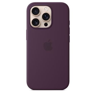 Apple iPhone 16 Pro Silicone Case with MagSafe - Plum 