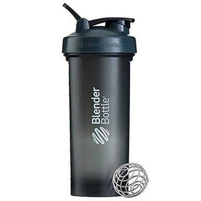 BlenderBottle Pro45 Botella mezcladora de Batidos de proteínas, Unisex, Gris/Blanco, 1300 ml