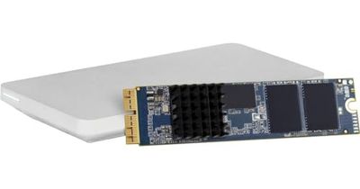 OWC 480GB Aura Pro X2 SSD Solution de mise à niveau complète pour Mac Pro (fin 2013), mise à niveau flash NVMe comprenant des outils, un dissipateur thermique et une armoire Envoy Pro (OWCS3DAPT4MP05K)