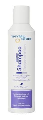 Champô regenerador THYMUSKIN: estimula o crescimento do cabelo, adequado para couro cabeludo oleoso com vermelhidão e comichão, bem como caspa (1 x 200 ml)