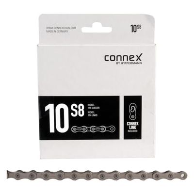 Connex Schakelketting 10S8 114 Gld. 6,0 mm ketting, zilver, één maat