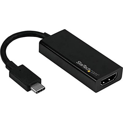 StarTech.com Adaptador Gráfico USB-C a HDMI 4K60Hz - Conversor de Vídeo USB Tipo C a HDMI - Compatible Thunderbolt 3 - Dongle (CDP2HD4K60)