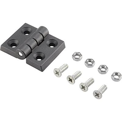Basetech Bisagra de plástico, 60 x 45 x 8 mm, 60 mm, 1 unidad