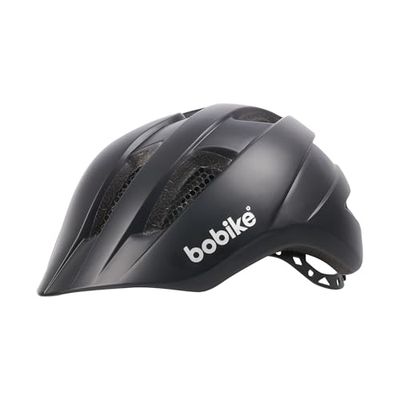 BOBIKE 8742000004 - Casco EXCLUSIVE da bicicletta per bambini Taglia XS regolabile (46-52 cm) che si combina perfettamente con i seggiolini di sicurezza Go in a colori Grigio Urban