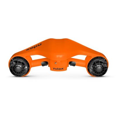 Nilox - Scooter de Agua eléctrico para Buceo hasta 30 m de Profundidad, hasta 35 min de Uso, Cambio de 3 velocidades, fácil de Transportar y Usar, Color Naranja