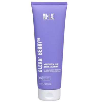 MULAC | CLEAN'BERRY10 - Shampoo Nutriente e Idratante Intensivo, con 10 Oli, 250ml