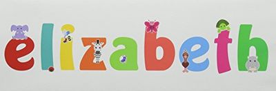Feel Good Art Elizabeth Gallery Envuelto Nursery Panel Frontal rígido con diseño con texto en inglés (15 x 42 x 4 cm, tamaño pequeño)