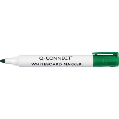 Q-Connect Rotulador Pizarra Blanca Color Verde Punta Redonda 3.0 Mm