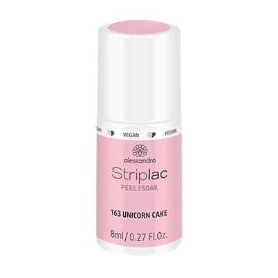 alessandro Striplac Peel or Soak - Vernis à ongles semi-permanent LED - Unicorn Cake - Pour des ongles parfaits en 15 minutes, 8 ml