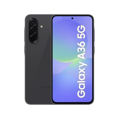 Samsung Galaxy A36 5G, Smartphone con Funzioni intelligenti, 3 anni di Garanzia del produttore, Display Super AMOLED 6.7”, 8GB RAM, 256GB, 5.000 mAh, IP67, Awesome Black [Versione Italiana]