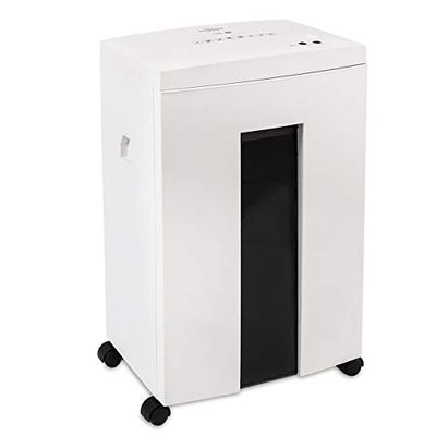 Wolverine SD9113 P4 High Security papierversnipperaar 18 vellen met 60 minuten looptijd, kruissnede voor zwaar papier, CD, ultrastille werking (wit)