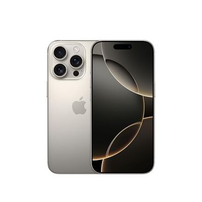 Apple iPhone 16 Pro de 128 GB: Smartphone 5G con Control de Cámara, grabación en 4K a 120 f/s con Dolby Vision y un Gran Salto en autonomía. Compatible con los AirPods; Titanio Natural