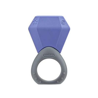 Innobaby Siliconen Birthstone Ring Teether februari Amethyst, van