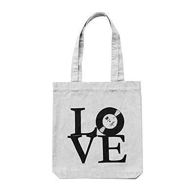 Grupo Erik Tote Bag Love Music - Katoenen Draagtas - Boodschappentas - 37x39 cm