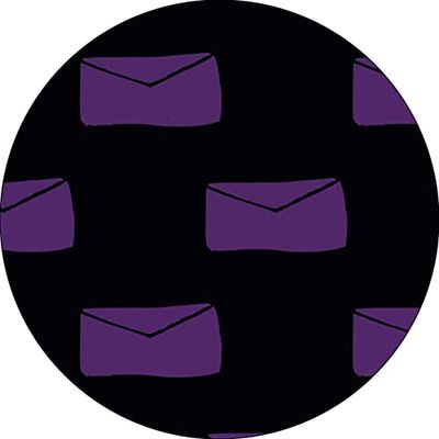 Bonateks, Ronde digitaal bedrukte muismat, antislip onderkant, voor kantoor en thuis, diameter: 22 cm