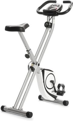 Sportplus vélo d'appartement Pliable - vélo d'intérieur avec 8 Niveaux de résistance (Freins magnétiques), Support Tablette & capteur Cardiaque, Selle Confortable, pédales, Pliable, SP-HT-1002