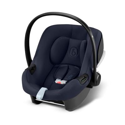 CYBEX Aton B2 i-Size Autostoeltje met Base One voor baby's, vanaf de geboorte tot ca. 24 maanden, max. 13 kg, incl. ISOFIX-basis en inlegkussen voor pasgeborenen, geschikt voor SensorSafe, Bay Blue