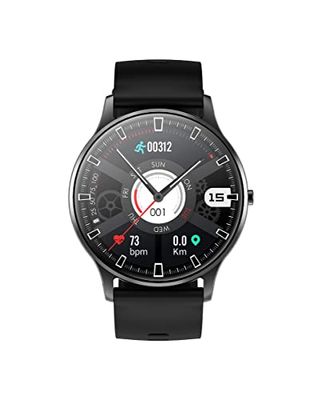 Radiant - Collection Miami Black - Montre Intelligente, smartwatch avec fréquence Cardiaque, tensiomètre, Suivi du Sommeil et Fonction de Bracelet d'activité numérique.Compatible avec Android iOS.