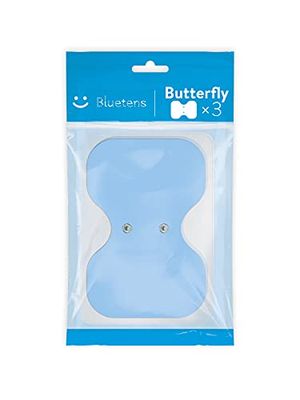 Bluetens Unisex's Electronic Muscle Stimulator Device 'Butterfly' Pads, Blue, One Size