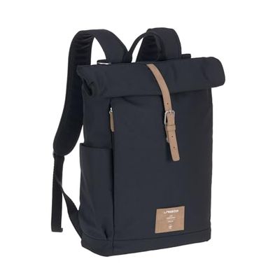 LÄSSIG 1103030911 Baby luierrugzak met aankleedkussen, kinderwagenbevestiging/casual Urban Backpack Tinted Spots, roze, 646 g
