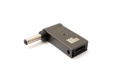 System-S Adattatore USB 3.1 tipo C maschio a DC 20 V 4,0 x 1,35 mm femmina in grigio