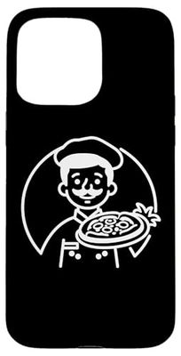 Pizzaiolo Linea Arte Ristorante Italiano per Ragazzi Custodia per iPhone 15 Pro Max