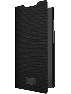 Black Rock - Booklet fodral The Classic passar Samsung Galaxy S22 Ultra 5G I mobilskal, stativfunktion, magnetisk stängning (svart)