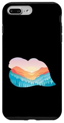 Pequinés Naturaleza Senderismo Perro Amanecer Carcasa para iPhone 7 Plus/8 Plus