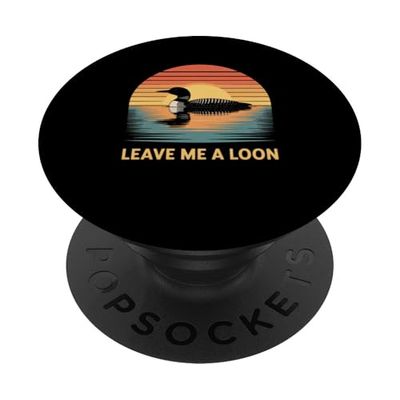 Divertido Déjame Un Loon Observación De Aves Naturaleza Dicho PopSockets PopGrip Adhesivo