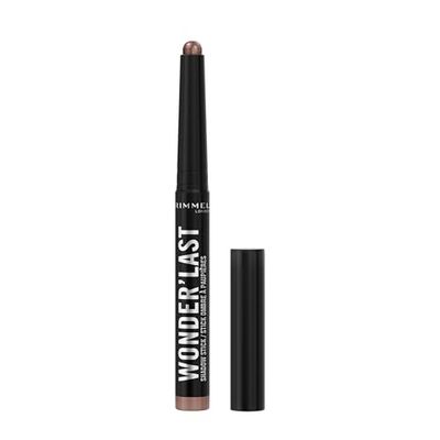 Rimmel London Wonder'Last 002 Choco Shimmer, cień do powiek w sztyfcie, żywy i efektowny kolor, łatwe do nałożenia, wygodna tekstura, ultra kremowa formuła, wegańska formuła, 1,64 g