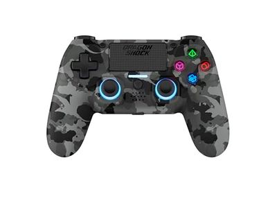 DragonShock Mizar draadloze Bluetooth-controller voor PS4, pc en mobiel, grijs camo