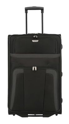 paklite Handgepäck Koffer mit 2 Rollen, Reisekoffer Klein, Orlando, Klassivenanube Weichgepäck Trolley im zeitlosen design, Preto, Trolley para portátil