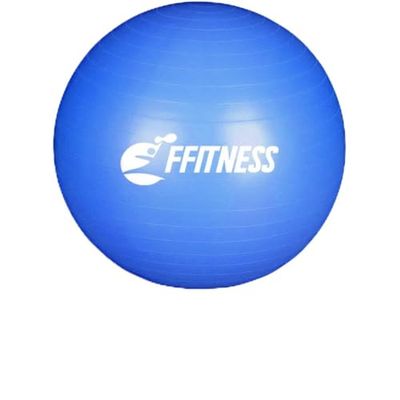FFITNESS FSTBB85B Total Body Balance Ball voor kerst, grote gymbal (55 65 75 85 95 cm) voor Core Stability | buikspiertraining, weerstand, versterking (blauw, 85 cm)