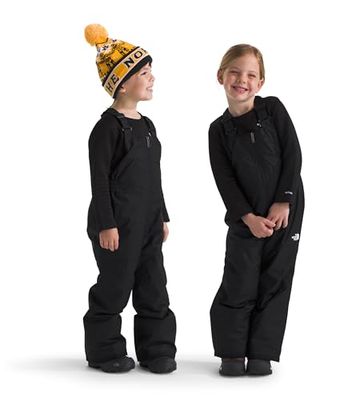 'The NORTH ANSIKTE' unisex barn frihet isolerade bröstlapp overaller, Tnfsvart, 5 år