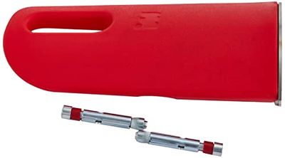 Saro Protector de esquinas (plástico, 380 mm de alto), color rojo